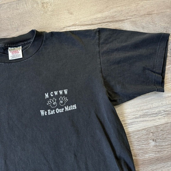 80s Vintage Black Widows Barbary Coast Saloon black t shirt single stitch oneita - Picture 5 of 7